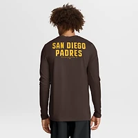 Men's Nike Brown San Diego Padres 2-Hit Legend Dri-FIT Long Sleeve T-Shirt