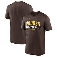 Men's Nike Brown San Diego Padres 2025 MLB Postseason Authentic Collection Legend Dri-FIT T-Shirt