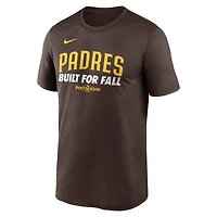 Men's Nike Brown San Diego Padres 2025 MLB Postseason Authentic Collection Legend Dri-FIT T-Shirt