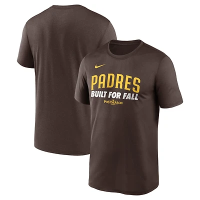 Men's Nike Brown San Diego Padres 2025 MLB Postseason Authentic Collection Legend Dri-FIT T-Shirt