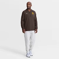 Men's Nike Brown San Diego Padres Authentic Collection Dri-FIT Raglan Half-Zip Pullover
