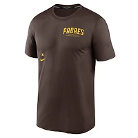 Men's Nike  Brown San Diego Padres Authentic Collection Early Work Tri-Blend Performance T-Shirt