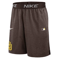 Men's Nike Brown San Diego Padres Authentic Collection Performance Knit Shorts