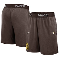 Men's Nike Brown San Diego Padres Authentic Collection Performance Knit Shorts