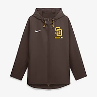 Men's Nike Brown San Diego Padres Authentic Collection Raglan Therma-FIT Full-Zip Hooded Jacket