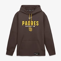 Men's Nike Brown San Diego Padres Authentic Collection Therma-FIT Hoodie