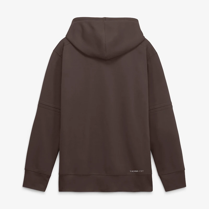 Sweat à capuche Nike Authentic Collection Therma-FIT marron pour homme, San Diego Padres
