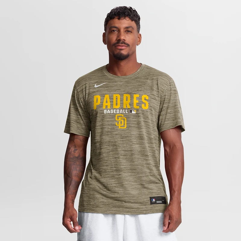 Men's Nike Brown San Diego Padres Authentic Collection Velocity Dri-FIT T-Shirt