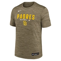 Men's Nike Brown San Diego Padres Authentic Collection Velocity Dri-FIT T-Shirt