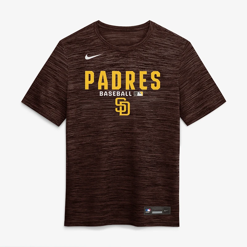 Men's Nike Brown San Diego Padres Authentic Collection Velocity Dri-FIT T-Shirt