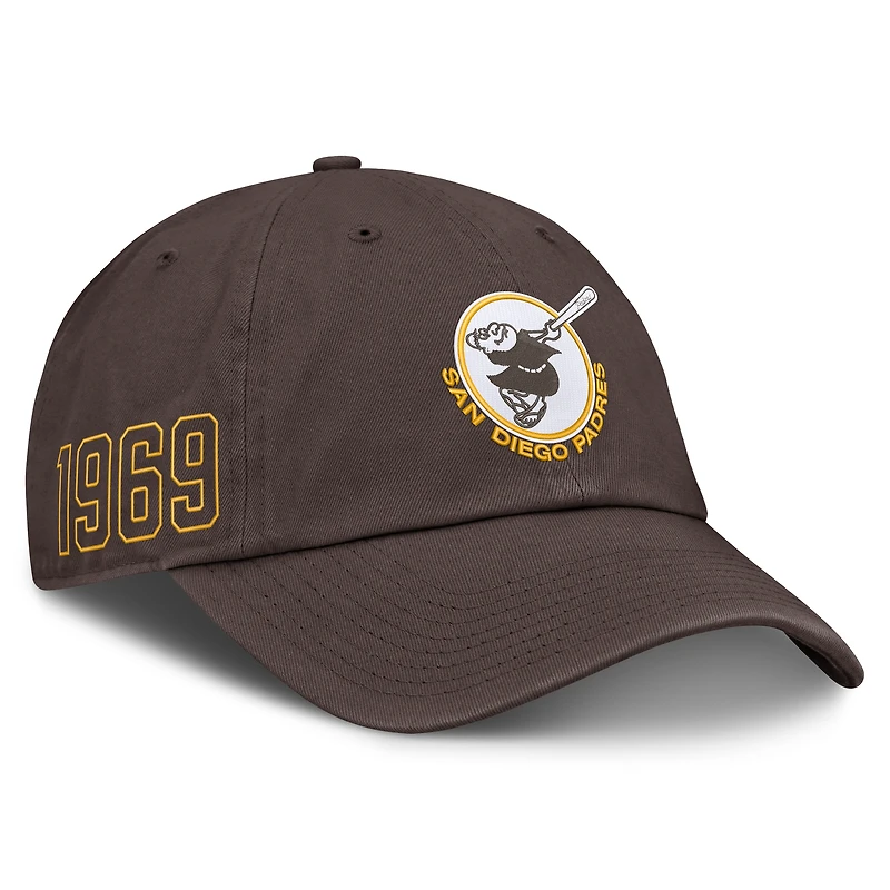 Casquette ajustable Nike marron San Diego Padres Cooperstown Club pour homme