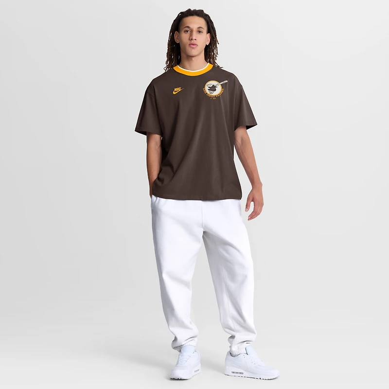 Men's Nike Brown San Diego Padres Cooperstown Collection Ringer T-Shirt