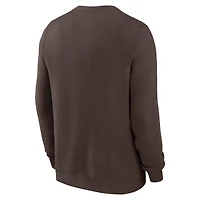 Men's Nike  Brown San Diego Padres Cooperstown Collection Team Shout Out Pullover Sweatshirt