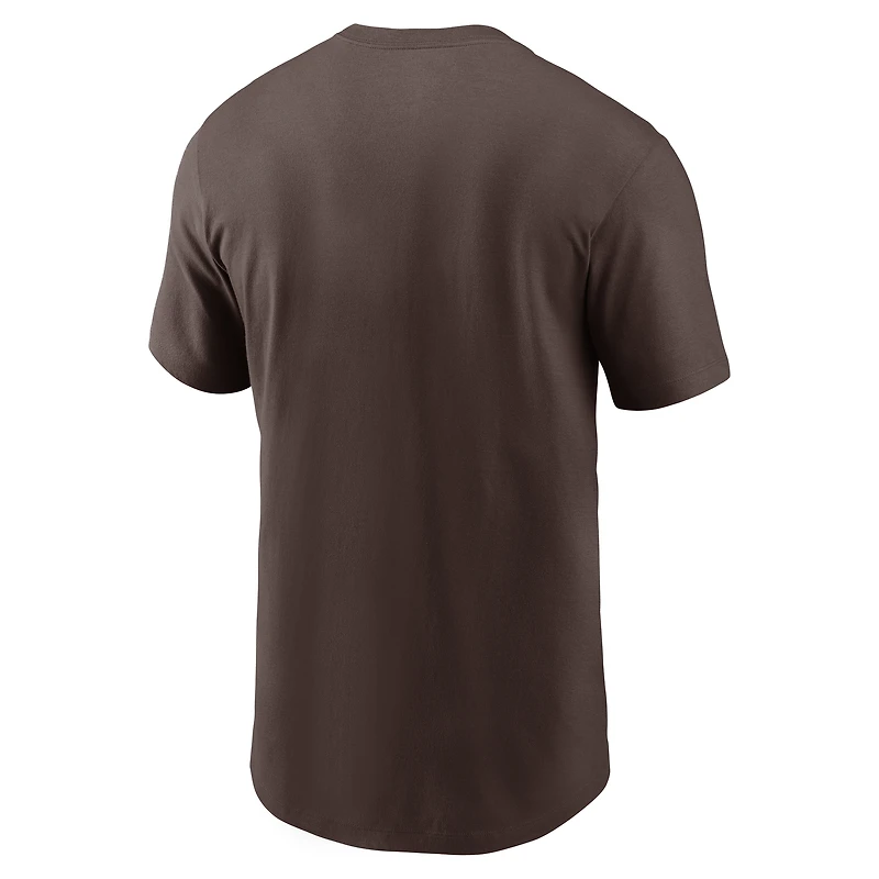 Men's Nike Brown San Diego Padres Icon T-Shirt