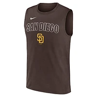 Débardeur Nike marron San Diego Padres Knockout Dri-FIT Muscle pour homme