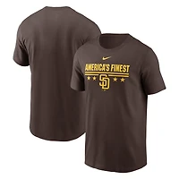 T-shirt Nike marron pour homme des San Diego Padres Local Home Town