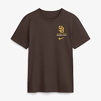 Men's Nike Brown San Diego Padres Primetime 2-Hit T-Shirt
