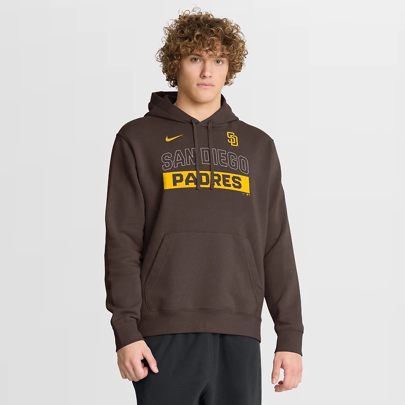 Sweat à capuche Nike marron San Diego Padres Primetime Club pour homme