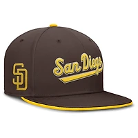 Men's Nike Gold San Diego Padres Cooperstown Dri-FIT Round Bill True Fitted Hat