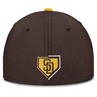 Casquette Nike marron San Diego Padres Primetime Rise Dri-FIT Flex pour homme