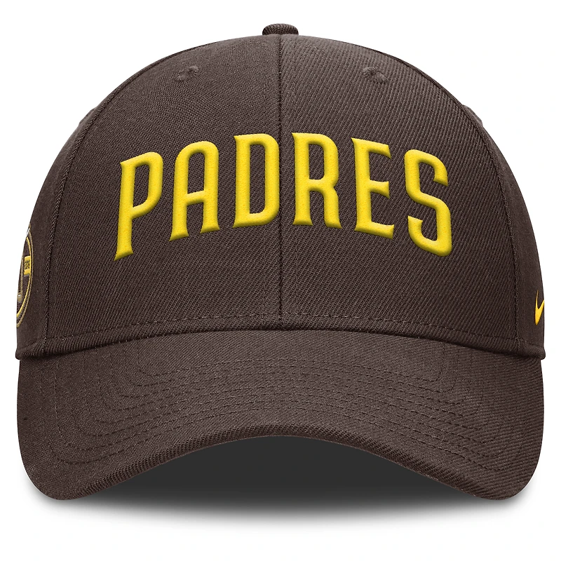 Casquette ajustable Nike Brown San Diego Padres Rise Gaberdine pour homme