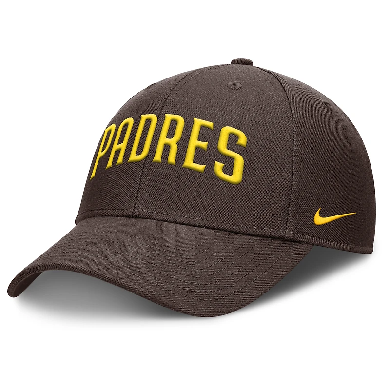Casquette ajustable Nike Brown San Diego Padres Rise Gaberdine pour homme