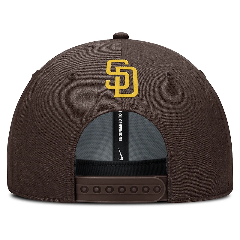 Casquette ajustable Nike Brown San Diego Padres Rise Gaberdine pour homme