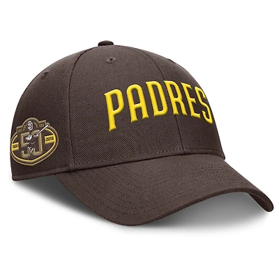 Casquette ajustable Nike Brown San Diego Padres Rise Gaberdine pour homme