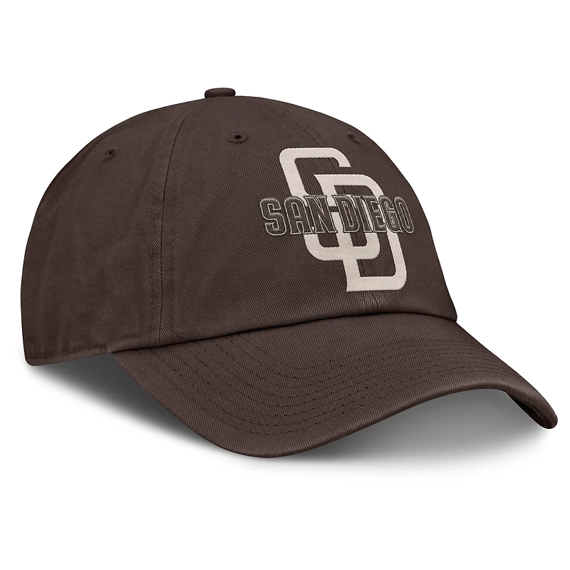 Casquette ajustable Nike marron pour homme San Diego Padres Statement Club