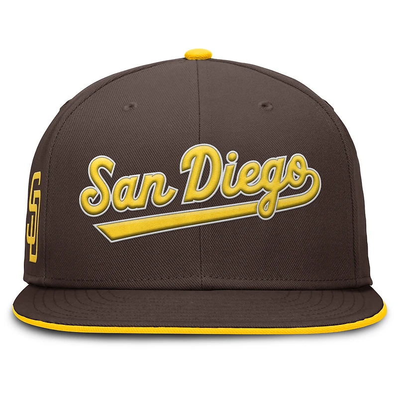 Casquette ajustée True Performance marron Nike pour homme des San Diego Padres
