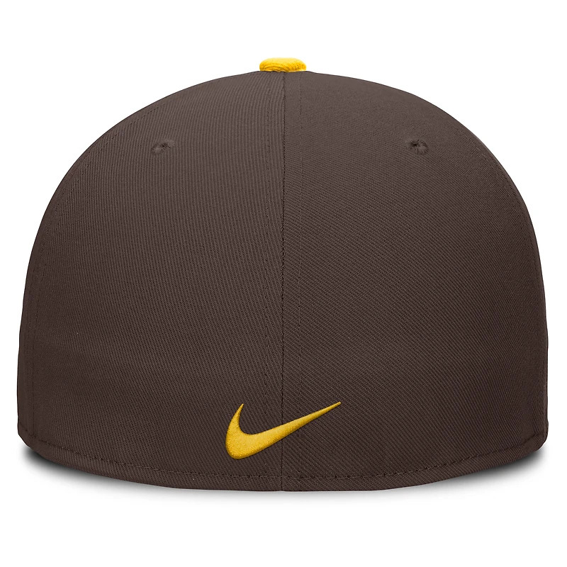 Casquette ajustée True Performance marron Nike pour homme des San Diego Padres
