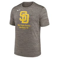 T-shirt Nike marron pour homme San Diego Padres Velocity Performance