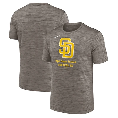 T-shirt Nike marron pour homme San Diego Padres Velocity Performance