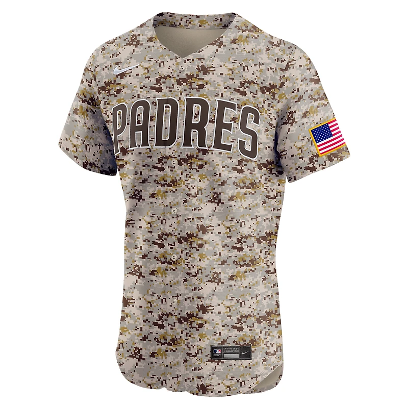 Maillot Nike Camo San Diego Padres Alternate Vapor Premier Elite Patch pour homme