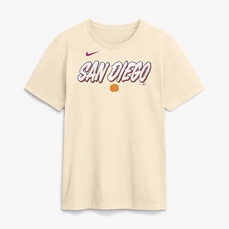 Men's Nike Cream San Diego Padres 2026 City Connect Wordmark T-Shirt
