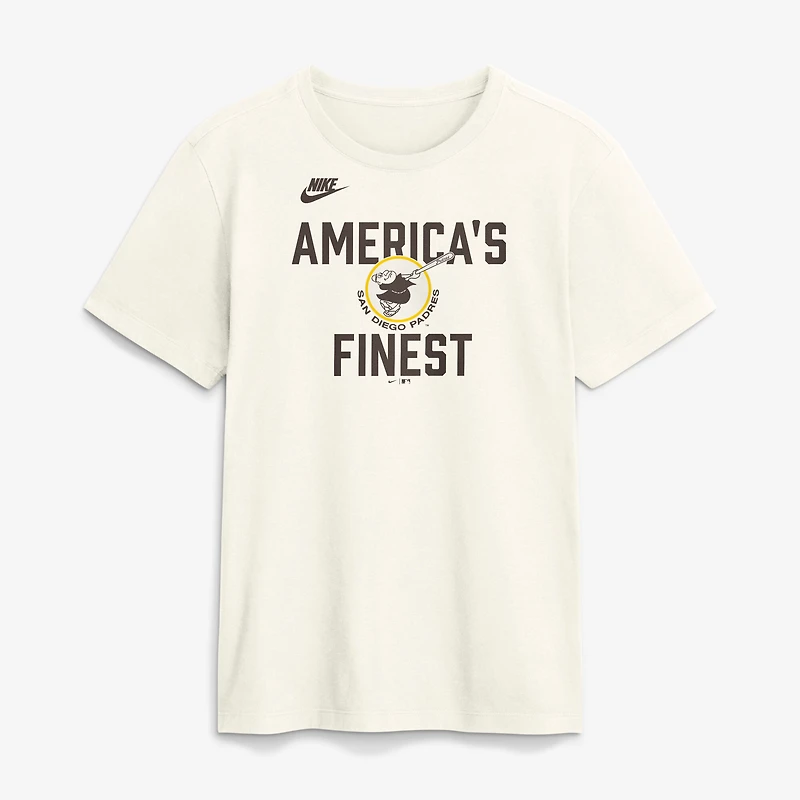 Men's Nike Cream San Diego Padres Cooperstown Collection ‘70s Inspired T-Shirt