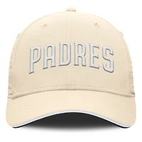 Casquette Nike Rise Performance Flex crème pour homme des Padres de San Diego