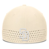 Casquette Nike Rise Performance Flex crème pour homme des Padres de San Diego