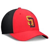 Men's Nike Crimson/Black San Diego Padres Neon 90s Rise SwooshFlex Hat