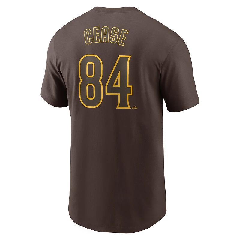 T-shirt Nike Dylan Cease pour homme avec nom et numéro Fuse des Padres de San Diego
