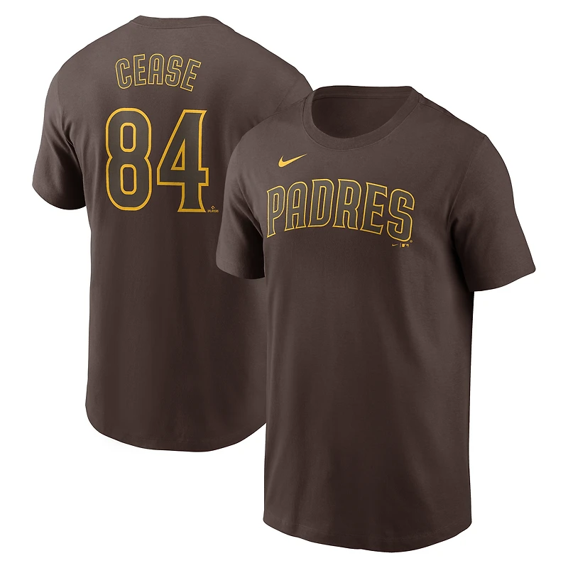 T-shirt Nike Dylan Cease pour homme avec nom et numéro Fuse des Padres de San Diego