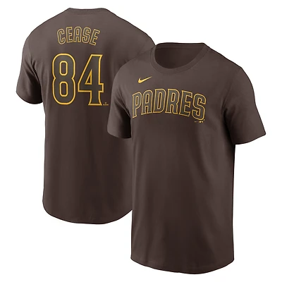 T-shirt Nike Dylan Cease pour homme avec nom et numéro Fuse des Padres de San Diego