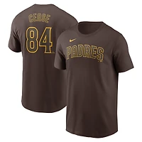 T-shirt Nike Dylan Cease pour homme avec nom et numéro Fuse des Padres de San Diego