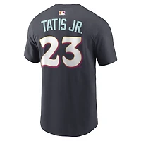 Men's Nike Fernando Tatis Jr. Obsidian San Diego Padres 2026 City Connect Name & Number T-Shirt