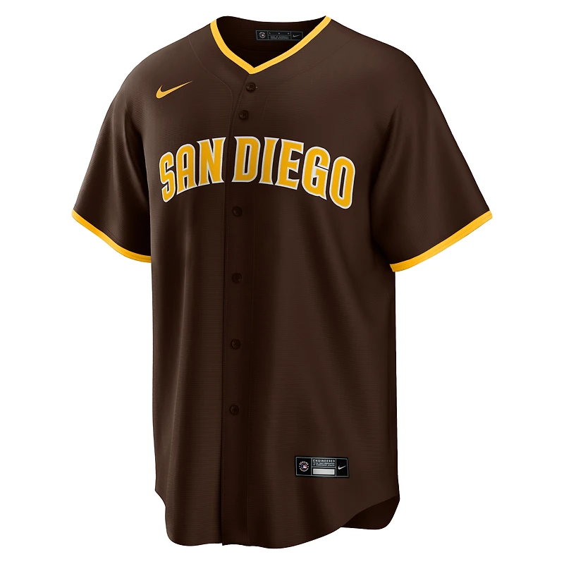 Maillot de joueur réplique alternatif des San Diego Padres Nike Fernando Tatis Jr. marron pour homme