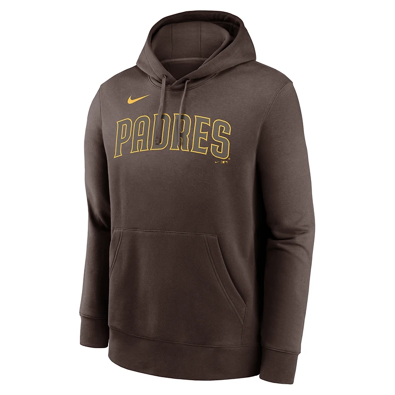 Sweat à capuche Nike Fernando Tatis Jr. marron pour homme, avec nom et numéro du joueur des Padres de San Diego.