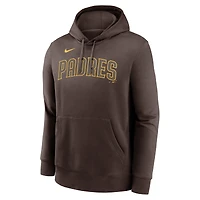 Sweat à capuche Nike Fernando Tatis Jr. marron pour homme, avec nom et numéro du joueur des Padres de San Diego.