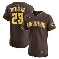 Men's Nike Fernando Tatis Jr. Brown San Diego Padres Road Elite Jersey