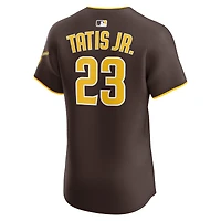 Men's Nike Fernando Tatis Jr. Brown San Diego Padres Road Elite Jersey
