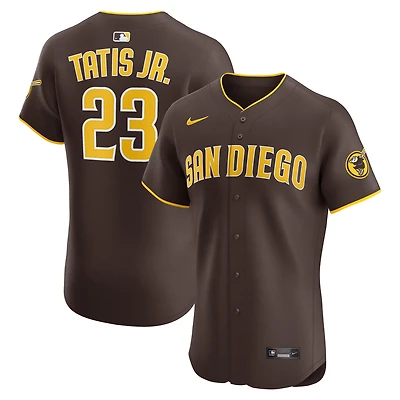 Men's Nike Fernando Tatis Jr. Brown San Diego Padres Road Elite Jersey